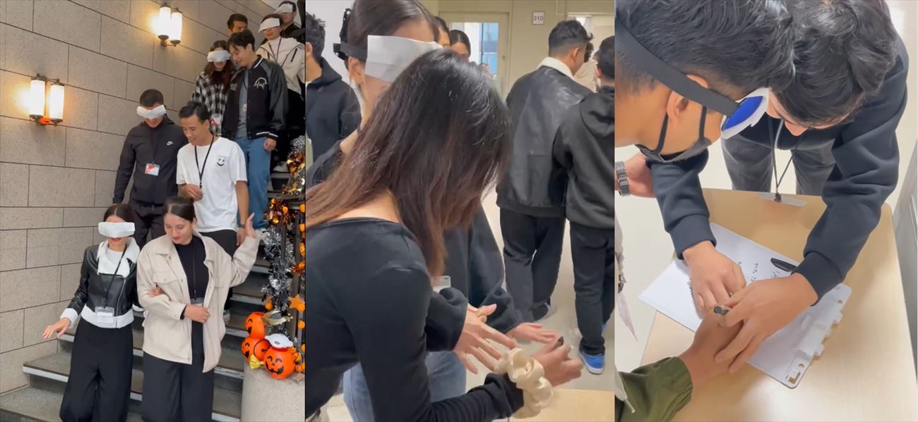 観光総合科2年生 ユニバーサルサービス授業(国際トラベル・ホテル・ブライダル専門学校)