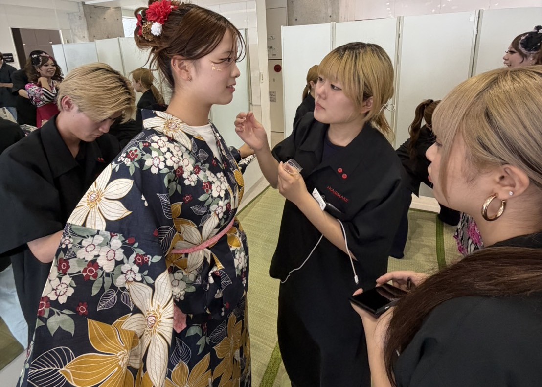 1年生・夏休み前最後の授業！浴衣着付け＆フォトコンテストを開催しました(ジェイ ヘアメイク美容専門学校)